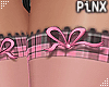 LLT Plaid Socks Pink