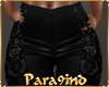 P9)LEA"Blk Embosse Pants