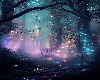 Night forest background