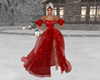 {F} Red Christmas Dress
