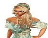 Blonde Frost Teal Ruby