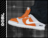 Orange Nike kicks