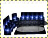 Electric blue couch