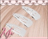 🌸 Hair Clips White