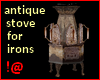 Old stove for irons