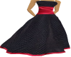 Black Red Gown