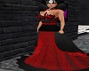 red n black gown