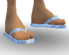Baby Blue flip flops
