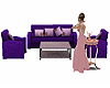 Purple Sofa Set 1