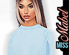 ! XL Cropped Sweater BLU