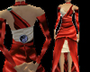 SN Satin Crimson Gown