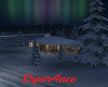 Polar Winter Night Cabin