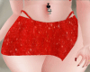 red mini skirt