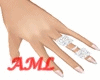 White left hand ring