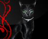 A! Black Cat Sticker