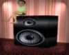 Black animated speaker