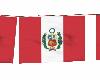 Bandera de Peru  letrero