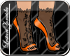 {LZ}Lace heels Orange
