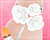 🔔 White Ankle Roses