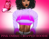 PINKOMBRE CROPPED HOODIE