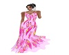 bright pink hearts gown