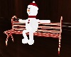 Snowman Christmas Bench