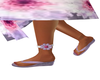 Purple Daisy Anklet