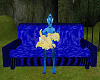 {M}Blue Pet Couch