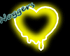 Yellow Heart Smudge Lght