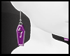 Purple Coffin Earrings