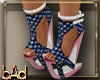 USA Flag Tall Sandals