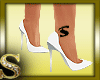 S♥ White Heels