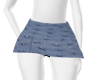 ostrich blue jean skirt