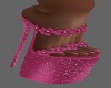 Pink flower heels