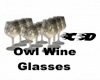 Stunning Owl Glasses