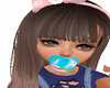 soft blue and pin paci