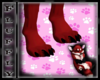 Red&Black Wolf Feet (F)