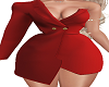 P* red blazer dress