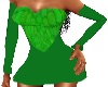 green pitton dress