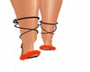 Lenci Red Fur Heels