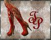 TP Red Lace Platforms