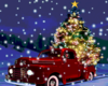 Animated Christmas Car