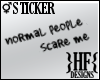 }HF{ Sticker - Normal