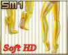 SM1 PVC Thigh Boots Gold