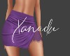 X Lace Skirt RL Purple
