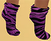 Rose Tiger Stripe Socks (F)