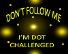 dot challenged sticker