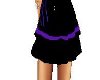 black and purple skirt