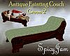 Antq Fainting Couch Grn2