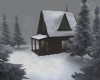 Winter  Log Cabin
